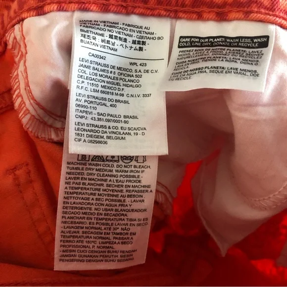 Levi’s 524 Superflow Straight Leg Bright Aztec Print Pants Jeans - Picture 13 of 13